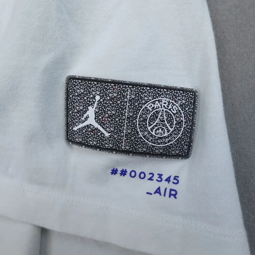 Air Jordan PSG Wordmark T-Shirt Paris Saint Germain Mens XXL Whhite